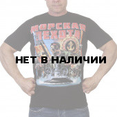 Черная футболка &quot;Морская пехота&quot;