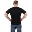 Черная мужская футболка с принтом «Росгвардия»