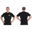 Чёрная футболка с термотрансфером ЧВК Группа Вагнер
