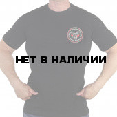 Чёрная футболка с термотрансфером ЧВК Вагнер