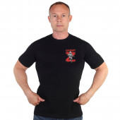 Черная футболка с термотрансфером Z Бахмут