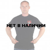Черная футболка с термотрансфером Z Бахмут