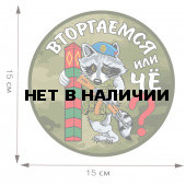 Эксклюзивная авторская наклейка с енотом Вторгаемся или чё?