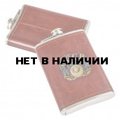 Фляжка СССР в кожаном чехле