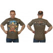 Мужская футболка хаки олива "Пограничные войска России"
