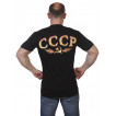 Чёрная мужская футболка «Рождён в СССР»