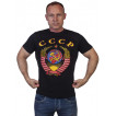Черная футболка с гербом СССР