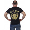 Черная футболка с гербом СССР