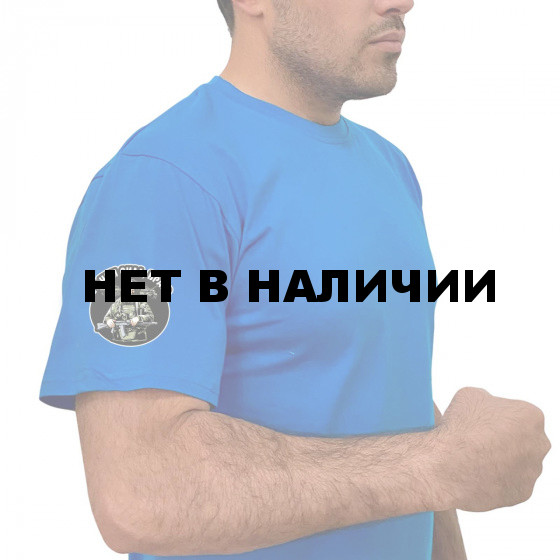 Хлопковая голубая футболка В чем сила, брат?