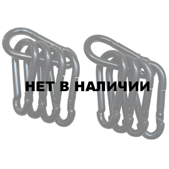 Комплект туристических карабинов (10шт 4х8см)