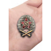 Латунный знак Красного командира-артиллериста