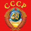 Красная мужская майка с гербом СССР