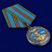 Медаль &quot;Генерал В. Ф. Маргелов&quot; в футляре из флока бордового цвета