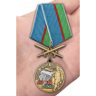 Медаль Батя ВДВ с мечами в футляре с удостоверением
