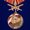 Медаль За службу в 34 ОБрОН с мечами на подставке