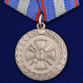Медаль За укрепление уголовно-исполнительной системы 2 степени на подставке