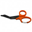 Медицинские изогнутые ножницы EDC Gear с карабином (Оранжевые)