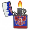 Металлическая бензиновая зажигалка Россия*