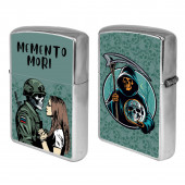 Бензиновая зажигалка "Memento mori"