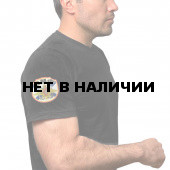 Мужская черная футболка с термотрансфером ВМФ