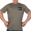Мужская футболка хаки-олива с термотрансфером Z Музыканты