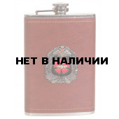 Мужская оригинальная фляга с эмблемой ГУ ГШ ВС РФ