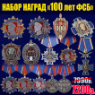 Набор наград 100 лет ФСБ