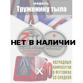 Наградной комплект медалей СВО Труженику тыла (10 шт)
