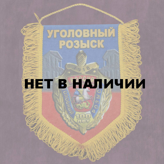 Наградной вымпел 100 лет УГРО*