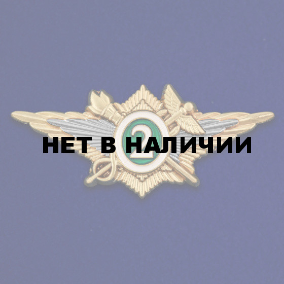 Нагрудный квалификационный знак Специалист 2 класса ФТС на подставке