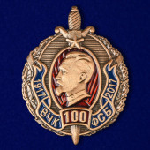 Нагрудный знак 100 лет ВЧК-ФСБ 1917-2017