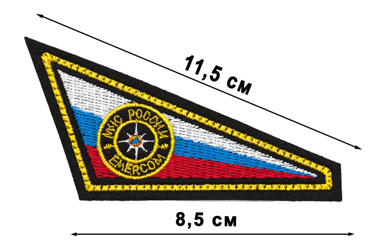 Нашивка уголок на берет МЧС России Купить - Интернет-магазин форменной  одежды forma-odezhda.com