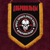 Настенный вымпел с шевроном Добровольцы