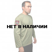 Оливковая футболка с термонаклейкой Z Бахмут на длинном рукаве