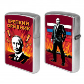 Бензиновая зажигалка "Крепкий Орешник"