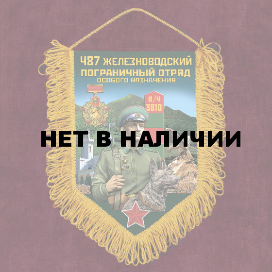 Памятный вымпел "487 Железноводского пограничного отряда особого назначения"