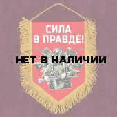 Памятный вымпел Сила в правде!