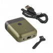 Перезаряжаемая по USB электробритва (олива)