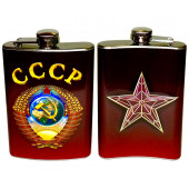 Стальная фляжка с гербом СССР