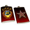 Стальная фляжка с гербом СССР