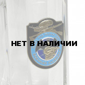 Стеклянная пивная кружка с накладкой Военная разведка