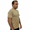 Стильная футболка хаки-песок с термотрансфером РВиА