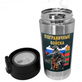 Термокружка "Пограничные войска" с виниловой наклейкой.