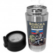 Термокружка "Войска связи" с виниловой наклейкой.