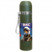 Термос ВКС с виниловой наклейкой.