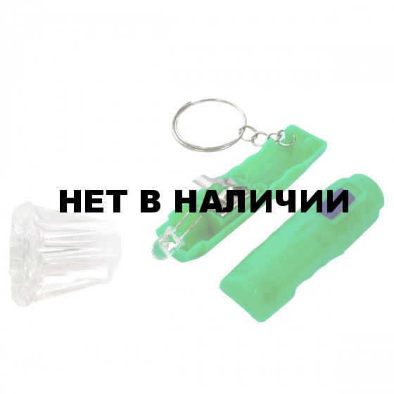 Зеленый фонарик-брелок для ключей