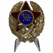 Знак Красного командира инженерных частей на подставке