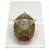 Знак Суворовского военного училища с подставкой