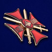 Знак За службу на Кавказе (красный) в красивом наградном футляре из флока