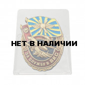 Знак За службу в ВКС на подставке